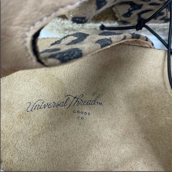 UNIVERSAL THREAD NWT Agnes Leopard Platform Sandals size 11 - Picture 7 of 9